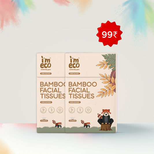 Bamboo Pocket Tissues - 100% Natural, Ultra-Soft & Hypoallergenic