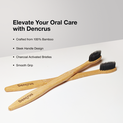 Bamboo Toothbrush NATURAL CLEAN for Adults | Biodegradable, Soft Bristles & Ergonomic Design