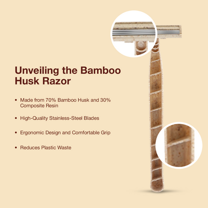 Bamboo Husk Disposable Shaving Razor