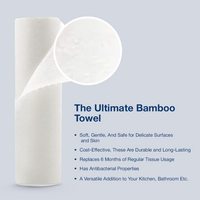 Bamboo Kitchen Towel Roll – Ultra-Soft & Absorbent (20 sheets)