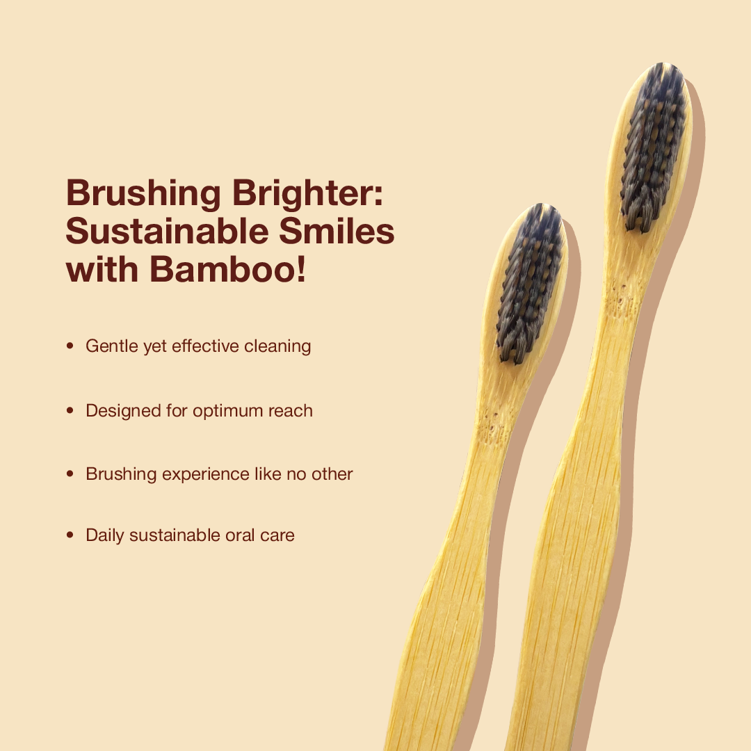 Natural Clean Toothbrush - Charcoal Bristles