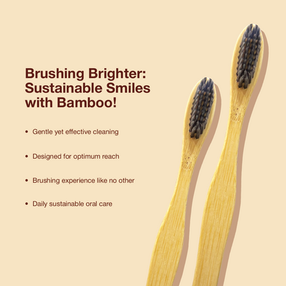 Natural Clean Toothbrush - Charcoal Bristles