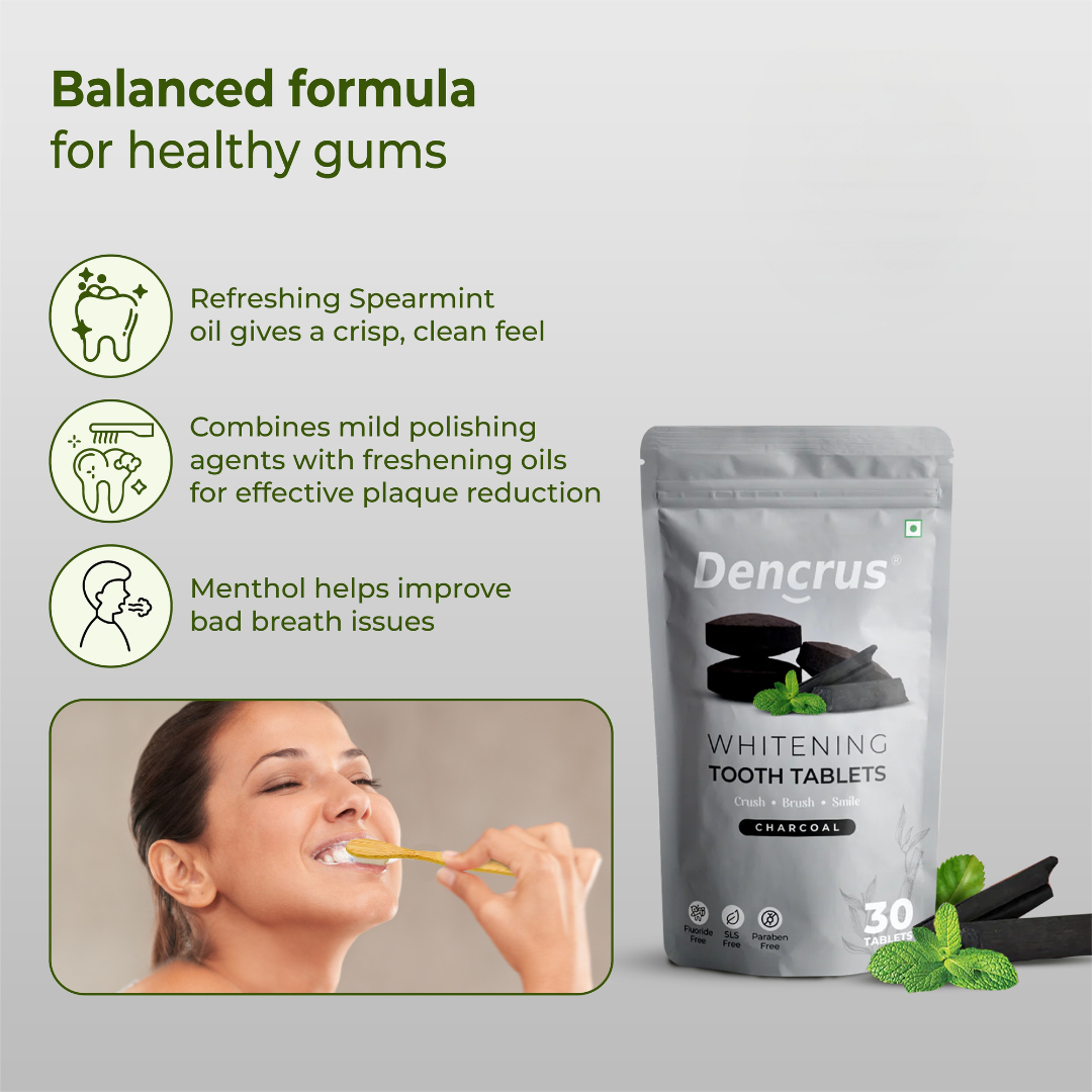 Natural Toothpaste Tablets – Charcoal Flavor