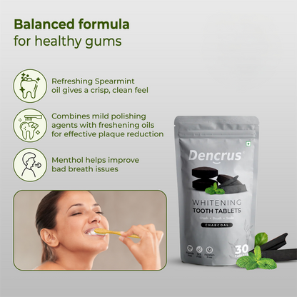 Natural Toothpaste Tablets – Charcoal Flavor
