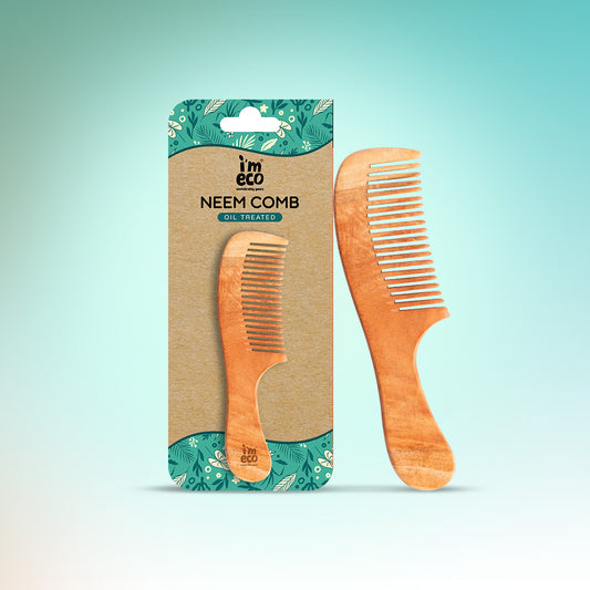 Bamboo Neem Wood Wide-Tooth Hair Comb