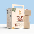 Packaging of IMECO 3-Ply Bamboo Toilet Rolls with two bamboo toilet rolls visible.
