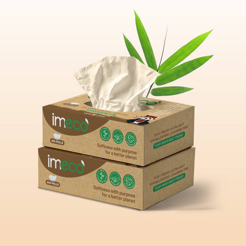 Bamboo Facial Tissues – Ultra-Soft, Biodegradable & Skin Safe