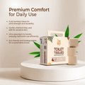 imeco toilet tissues packaging with green leaves on a neutral background