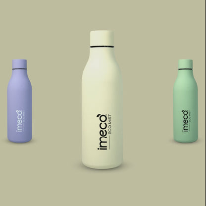 ECO MIST Stainless Steel Pastel Water Bottle - Leakproof & Lightweight (500 ml)
